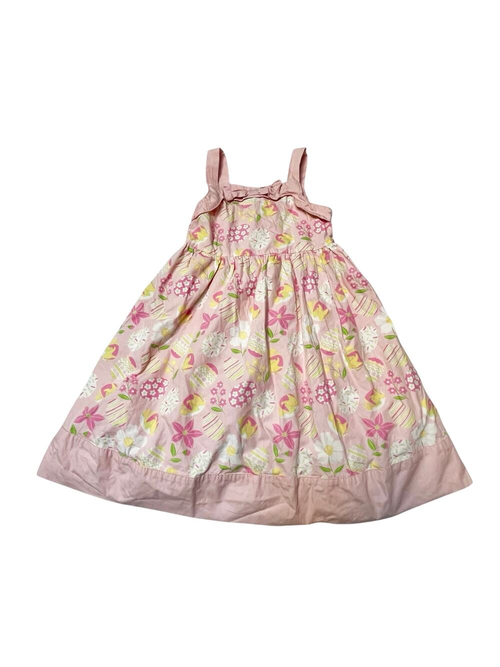 Gymboree Garden Party Easter Bow Dress Size 7